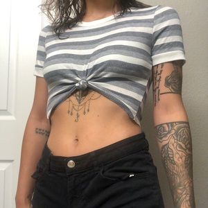 Striped Crop Top